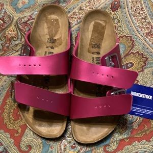 Birkenstock Arizona Metallic Magenta/Pink sz. 38 N